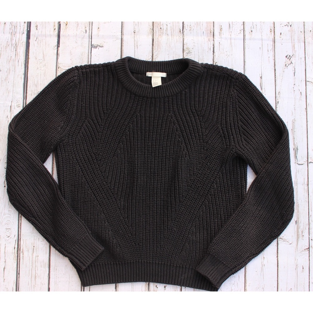 H&M Black Knit Sweater